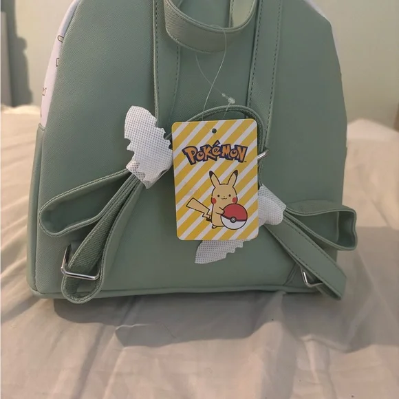 Pokemon Green and White Backpack with Structured Design - Picture 2 of 3